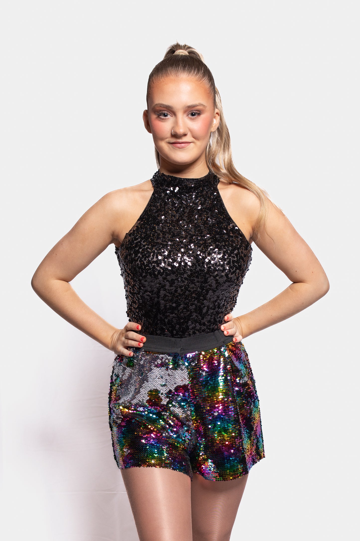 Multisequin Pride Shorts