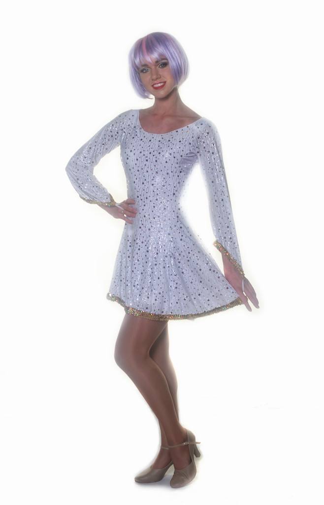 White Sequin 42Nd Street Tap Dress