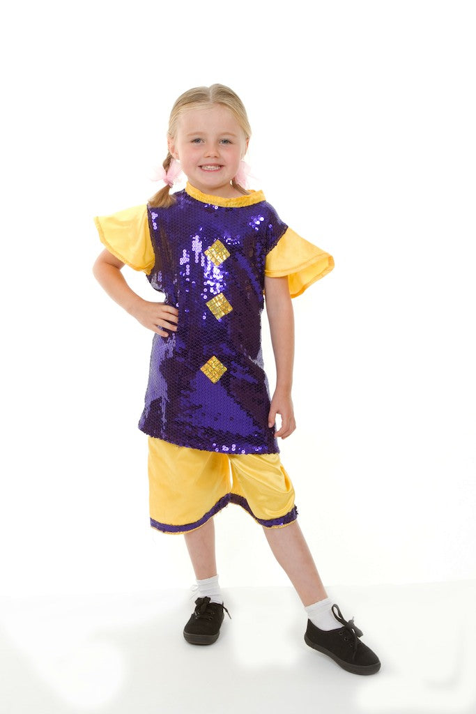 Purple Yellow Gold Munchkin Suits