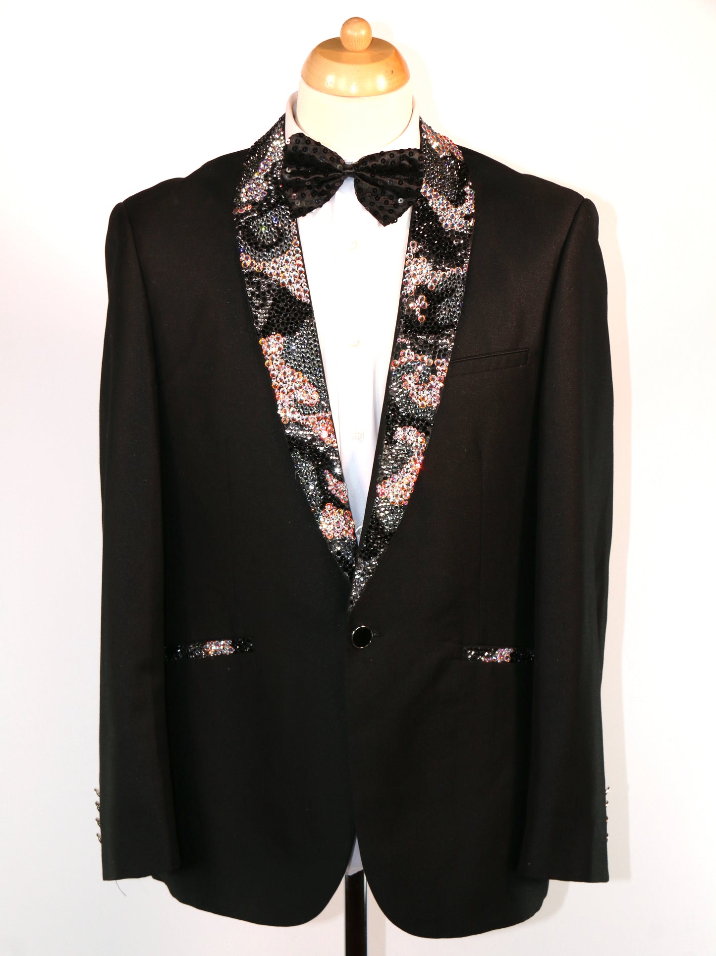 Black Bling Diamonte Blazers Various