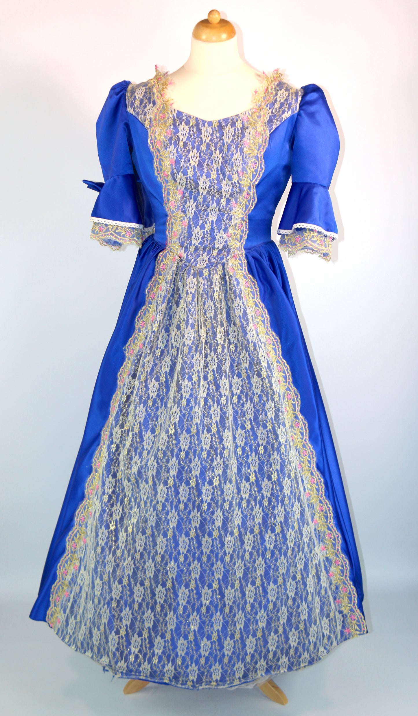 Blue Gold Dame Ballgown