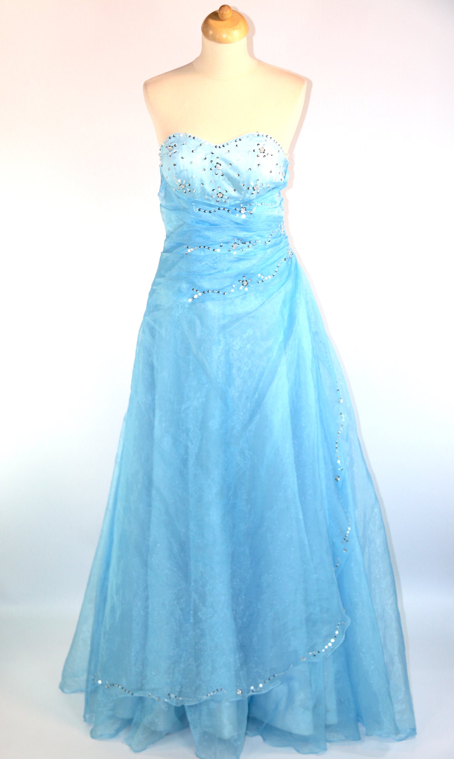 Blue Sweetheart Sequin Deluxe Dress