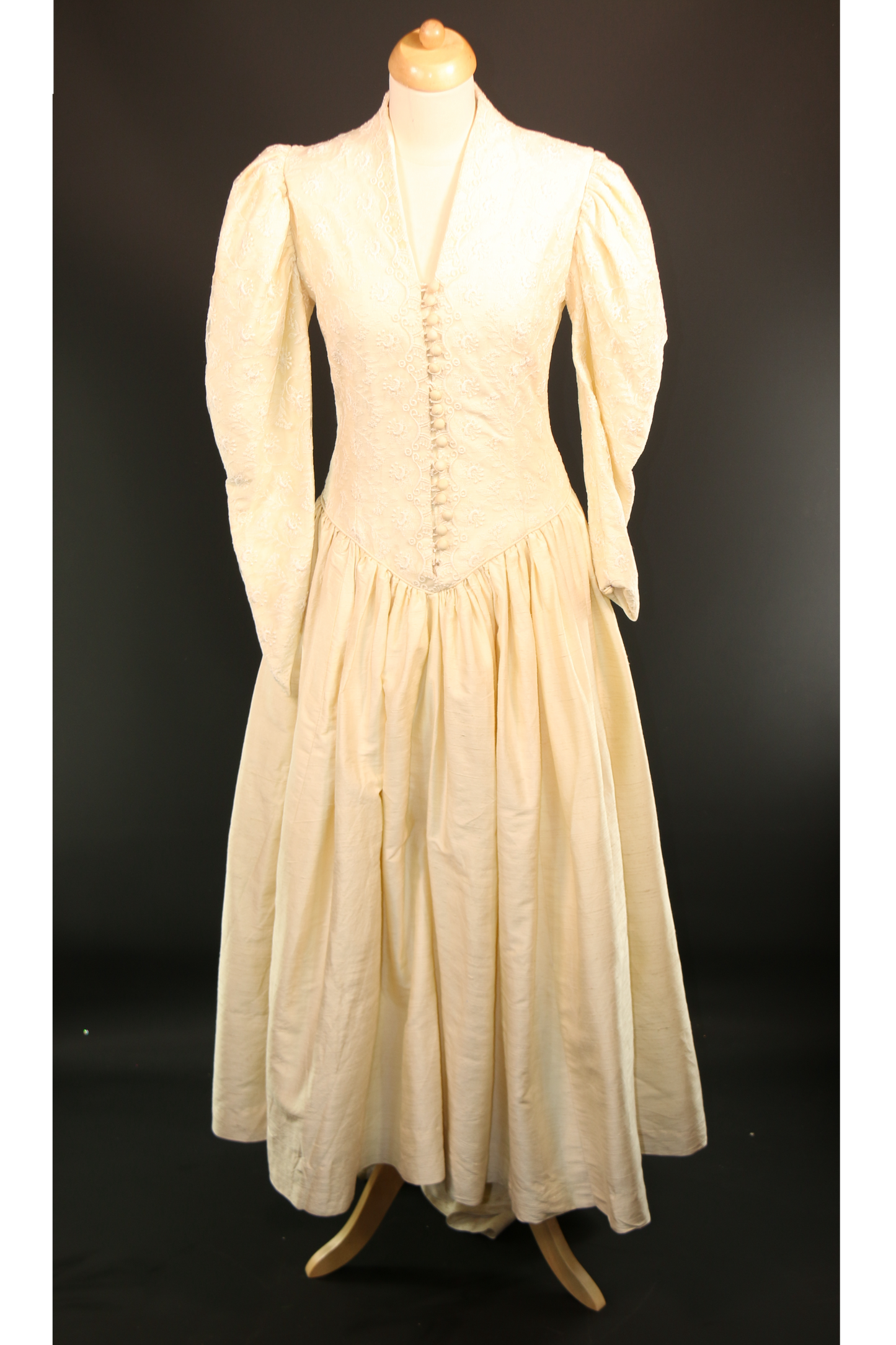 Cream Victorian Wedding Dress