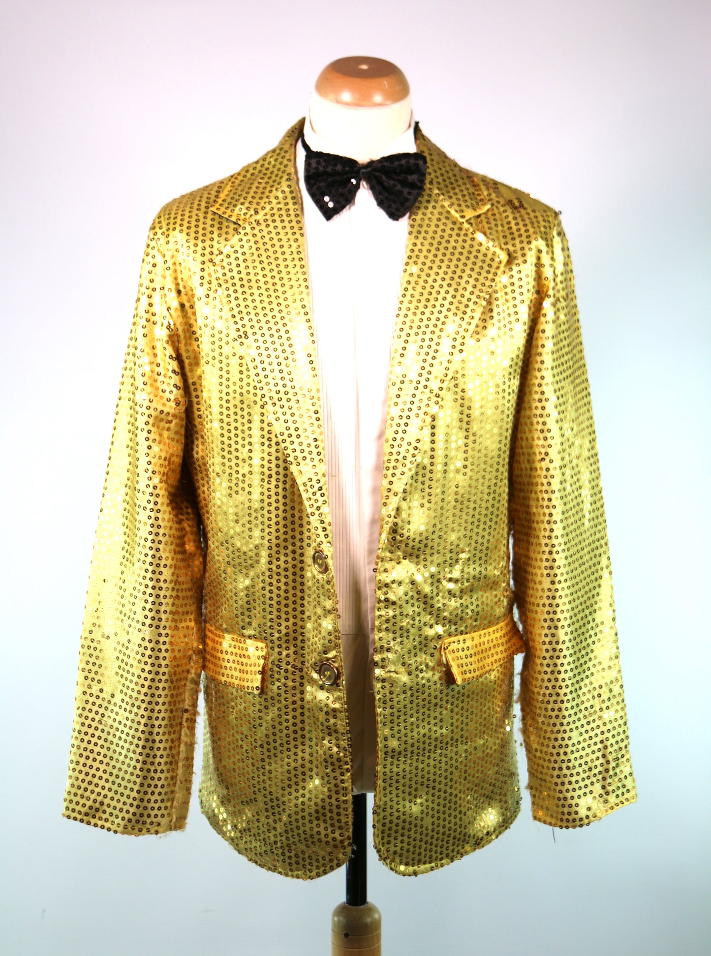 Gold Sequin Blazer Jacket