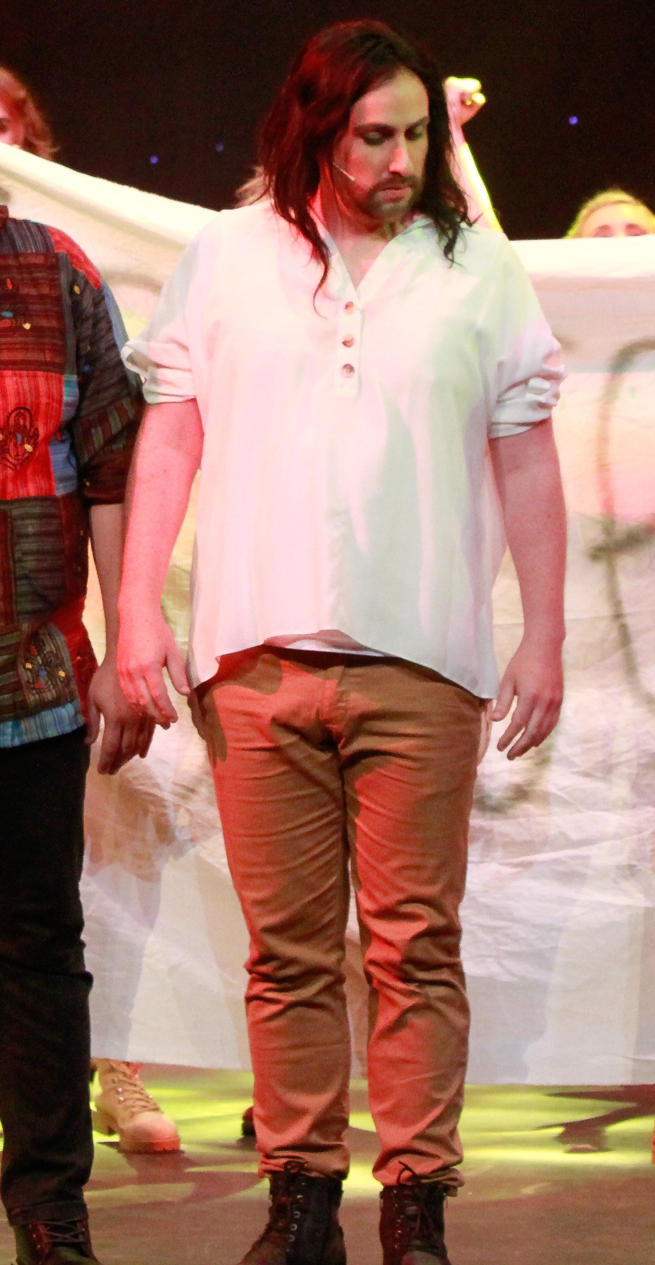 Tan Brown Jesus Cargo Pants