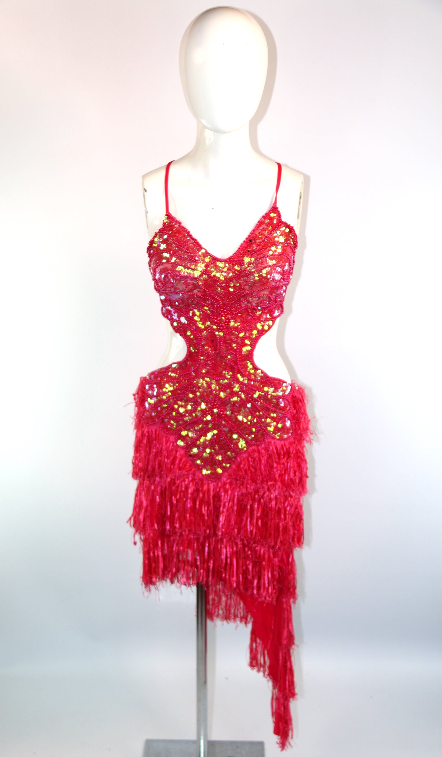 Pink Choral Butterfly Samba Dress