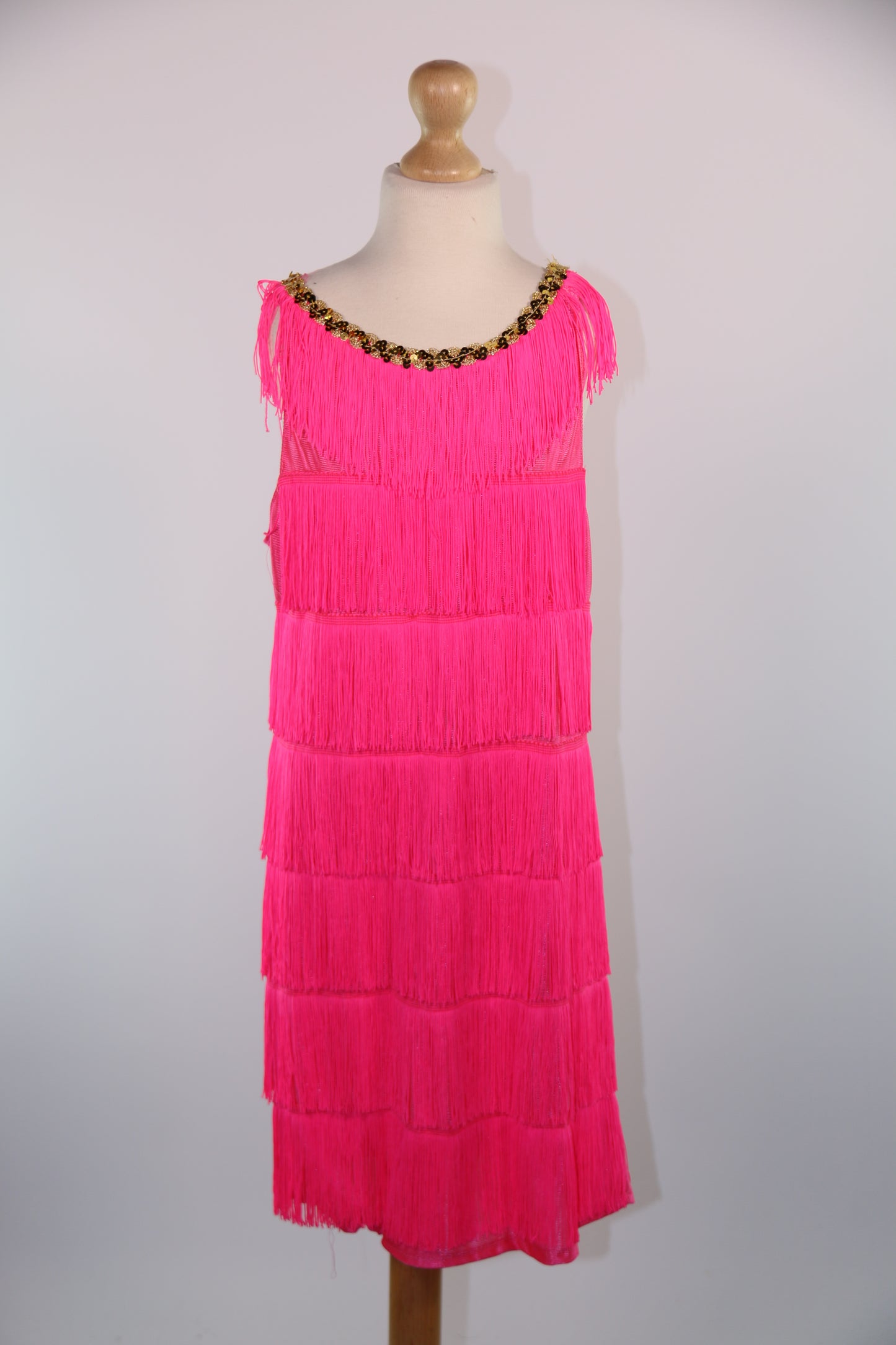 Pink Fringe Dress