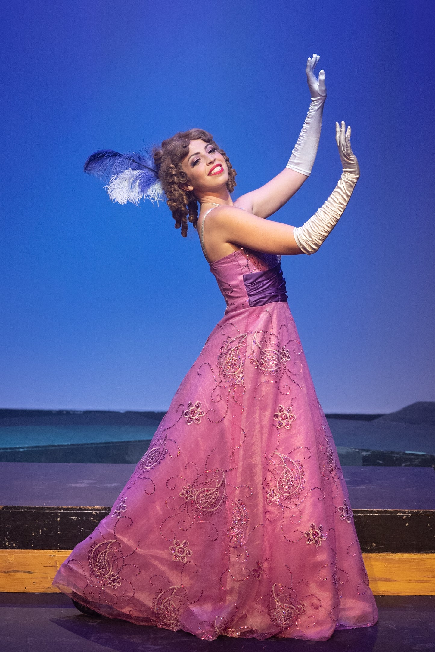 Purple Aurora Walkdown Gown
