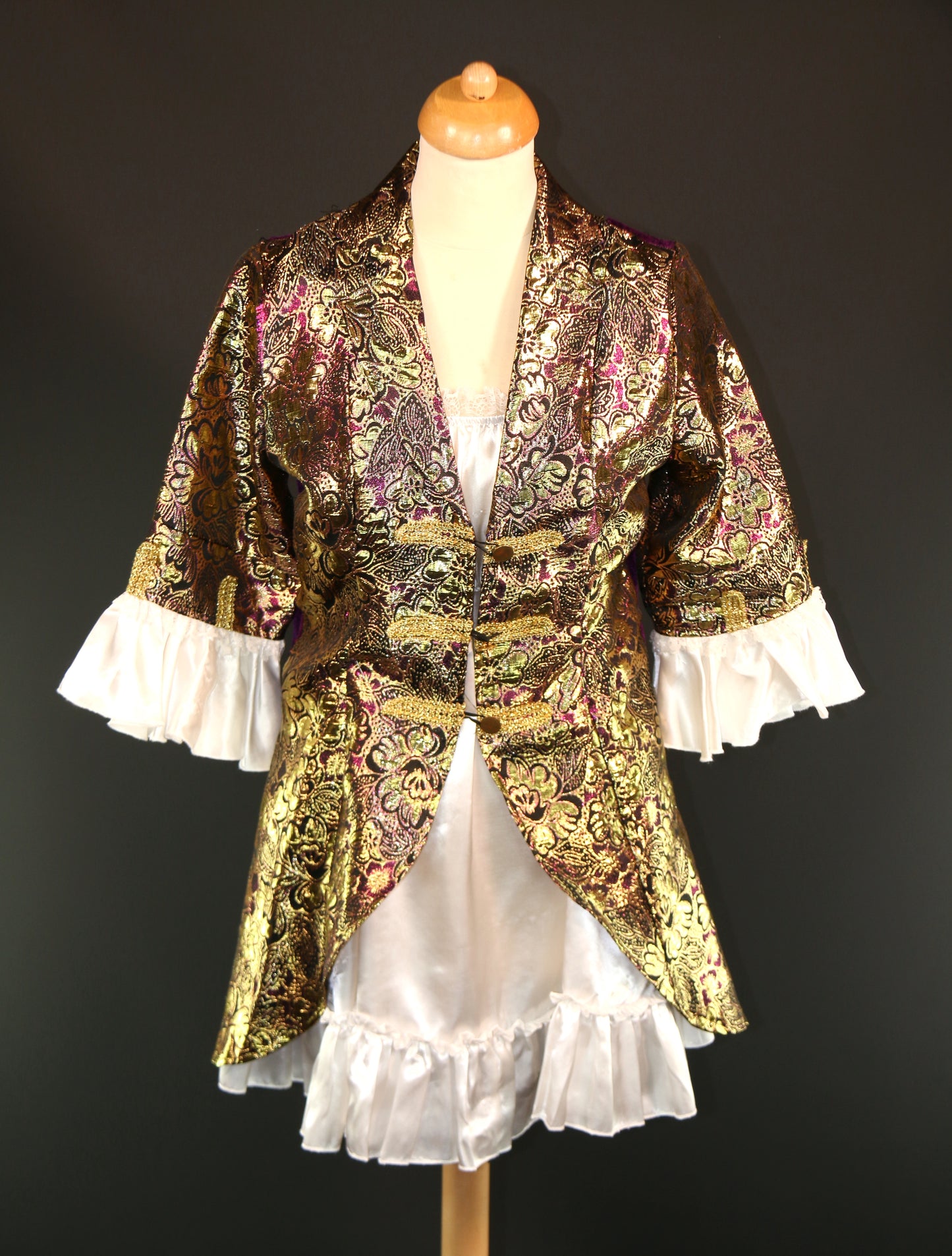 Purple Gold Brocaide Pirate Dress