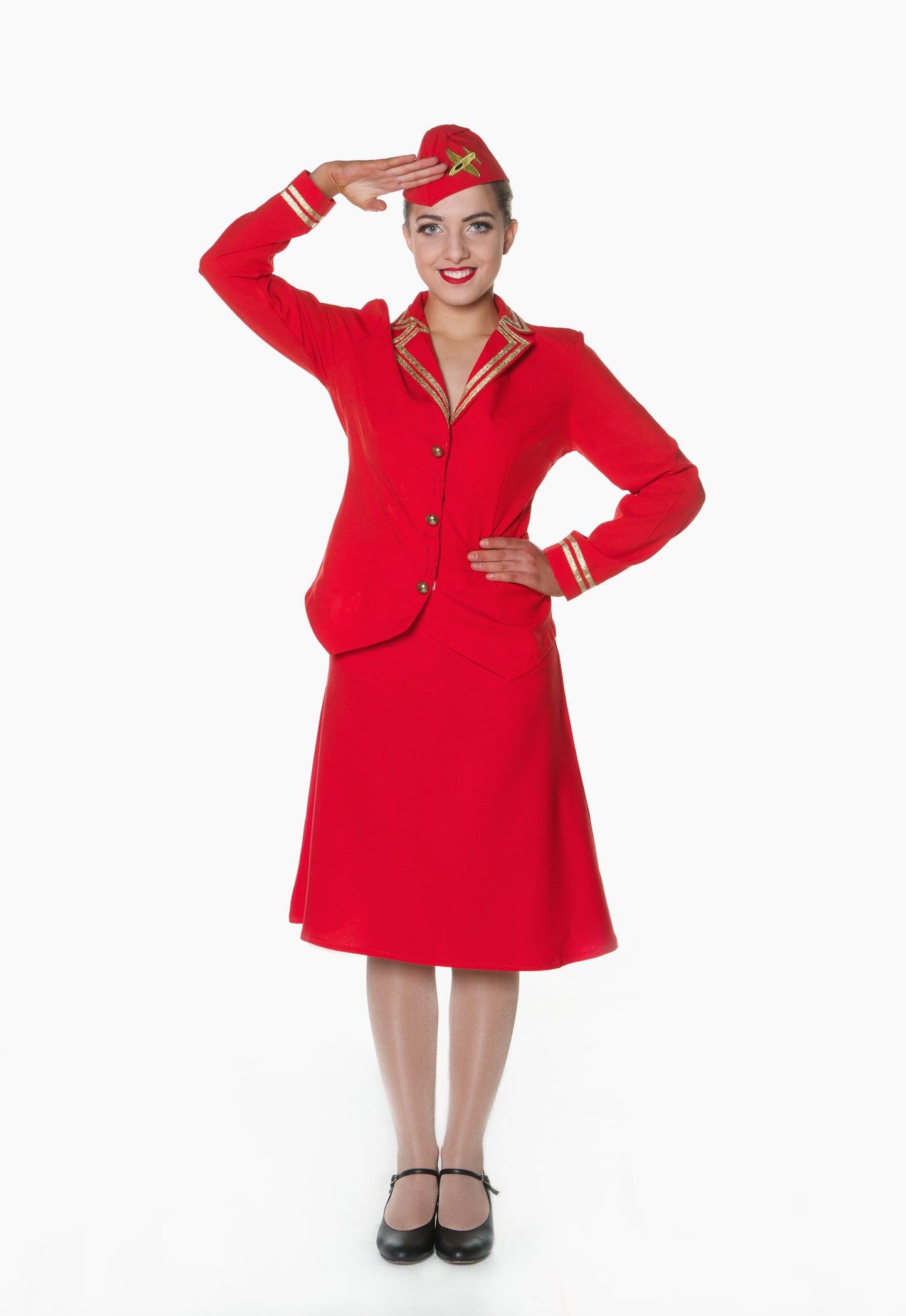 Red Airline Suits