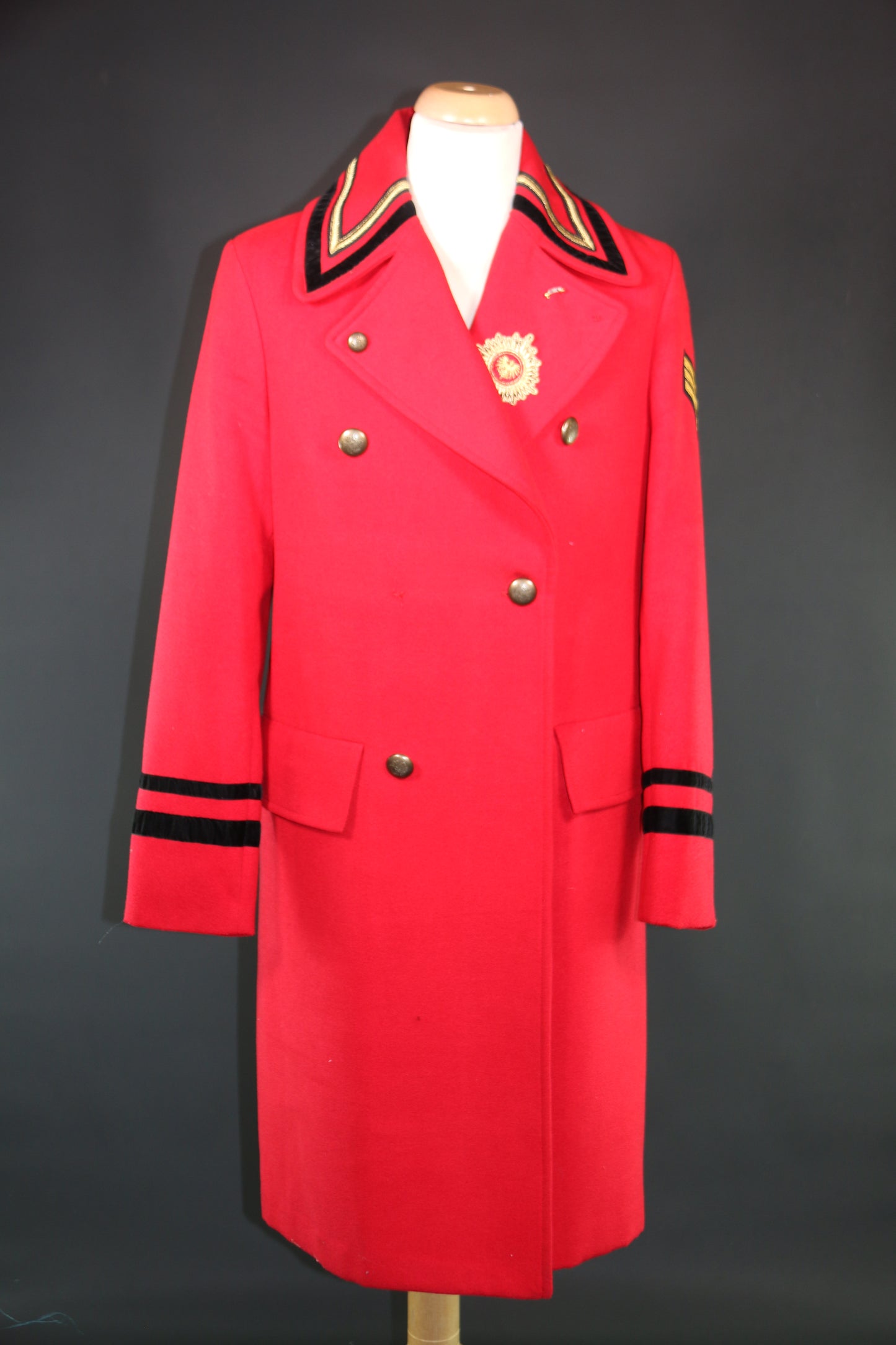 Red Military Deluxe Coat