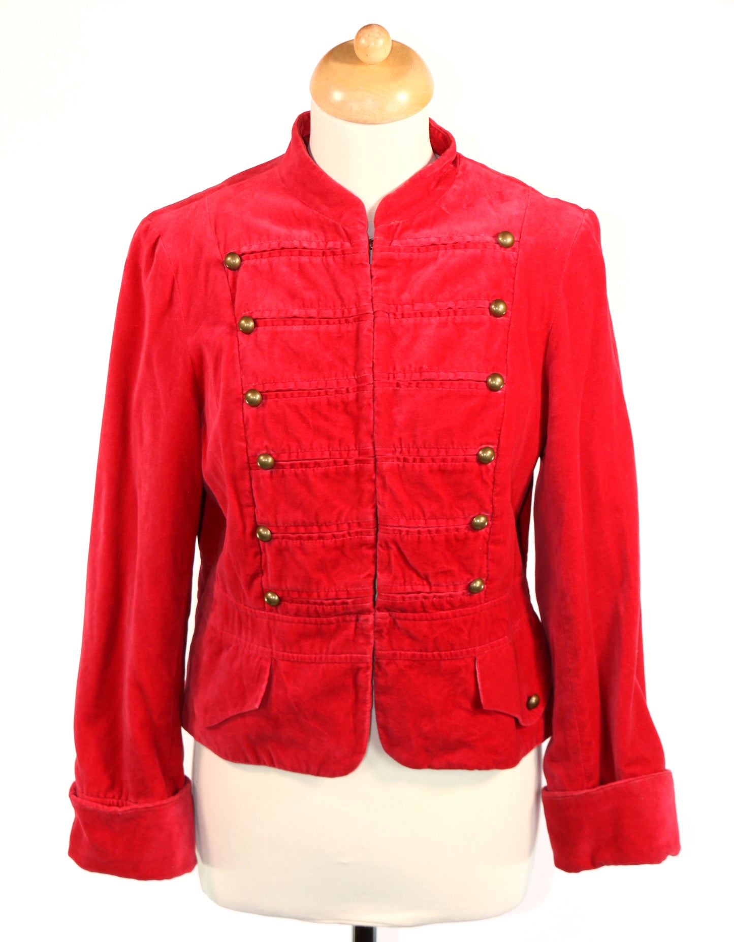 Red Velvet Toy Soldier Uniform Jacket