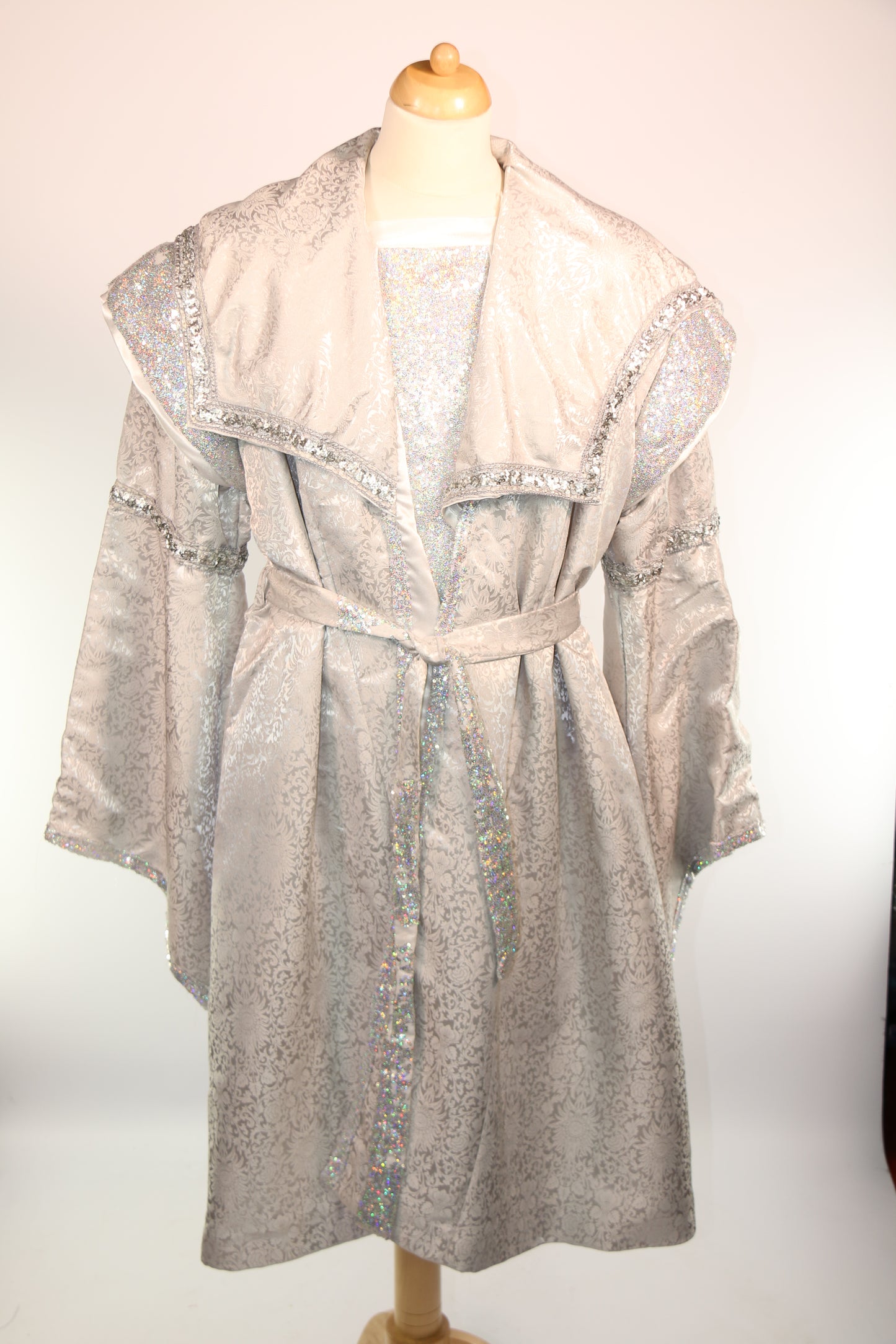 Silver Brocade Sultan Coat