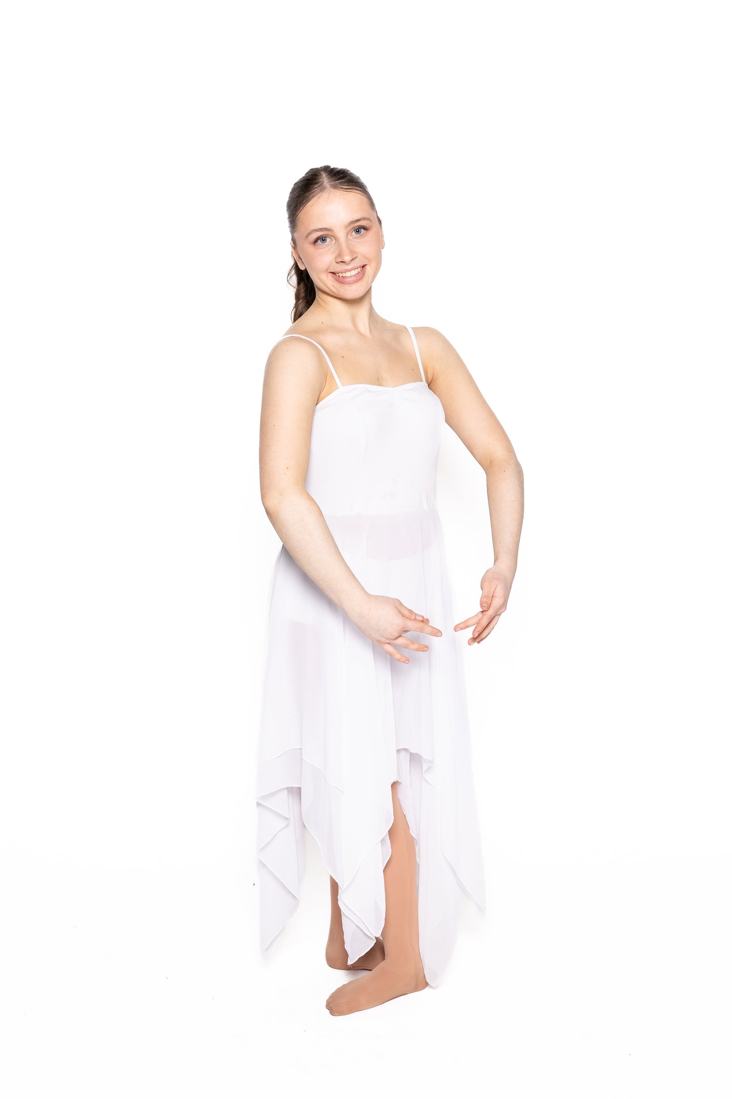 White Chiffon Lyrical Dress