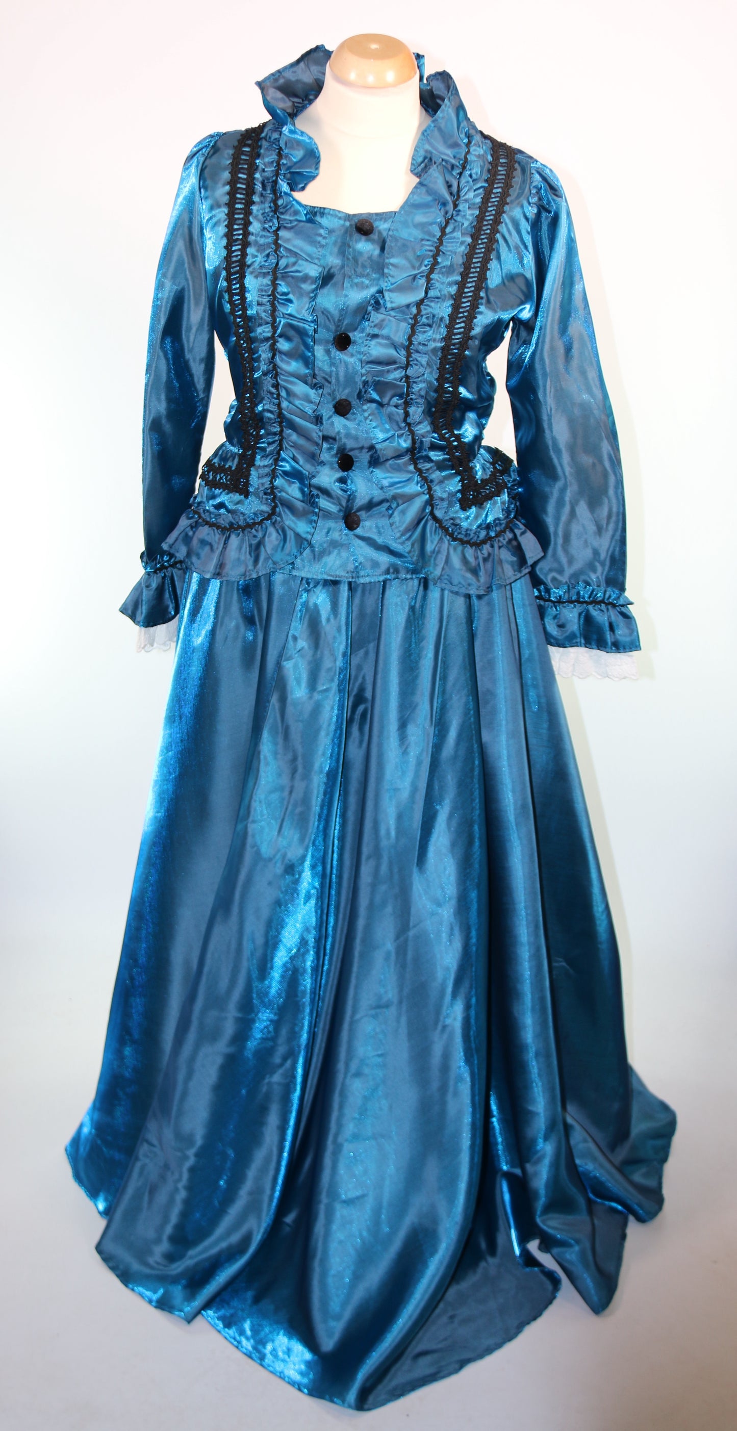 Blue Red Black Grey Green Victorian Female Two Piece Suits