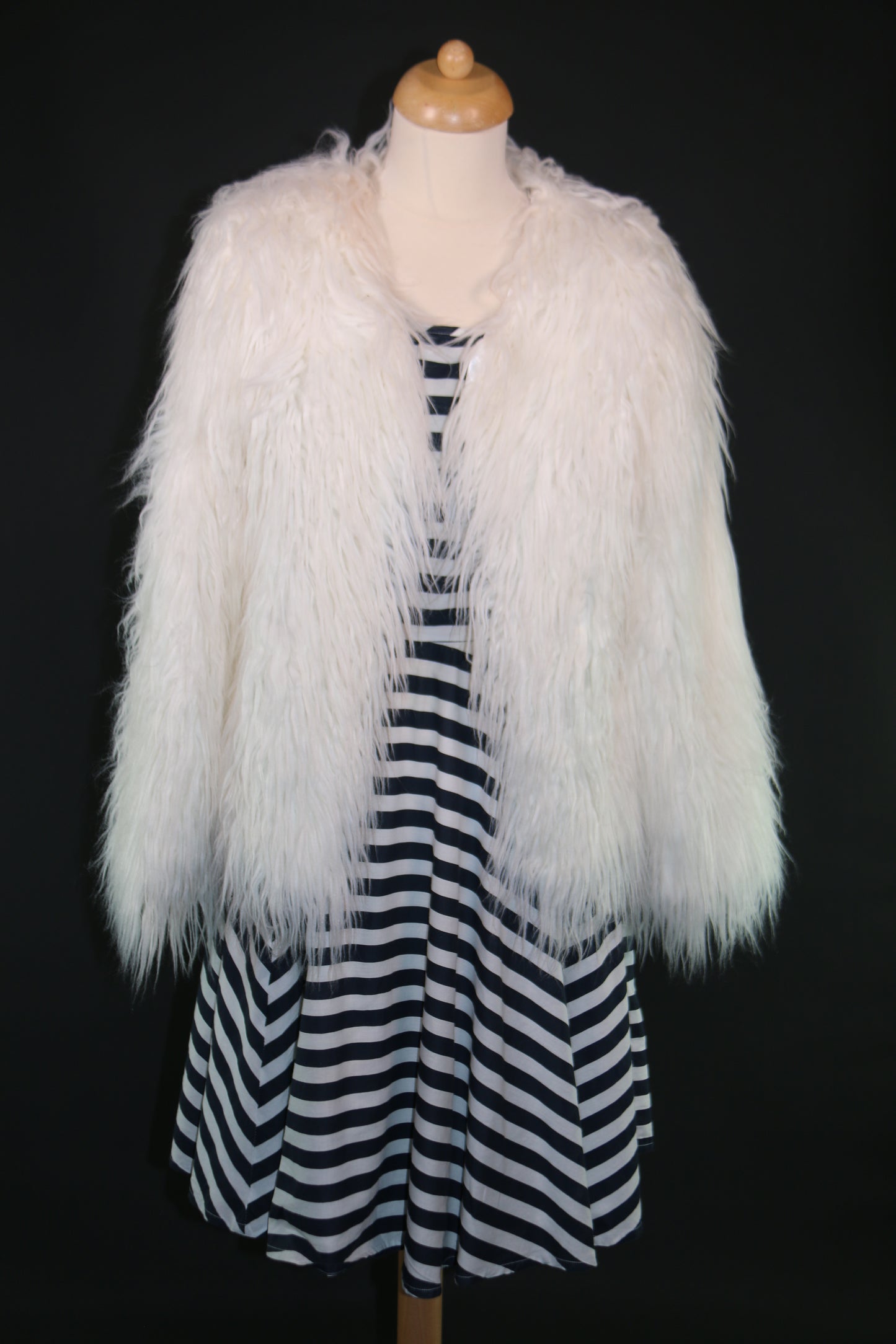 White Shaggy Fur Jacket