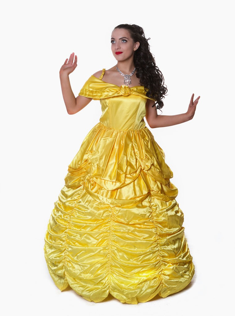 Yellow Michelle Belle Dress Panto Deluxe – Sparkle Costume