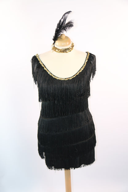Black Fringe Dress Various