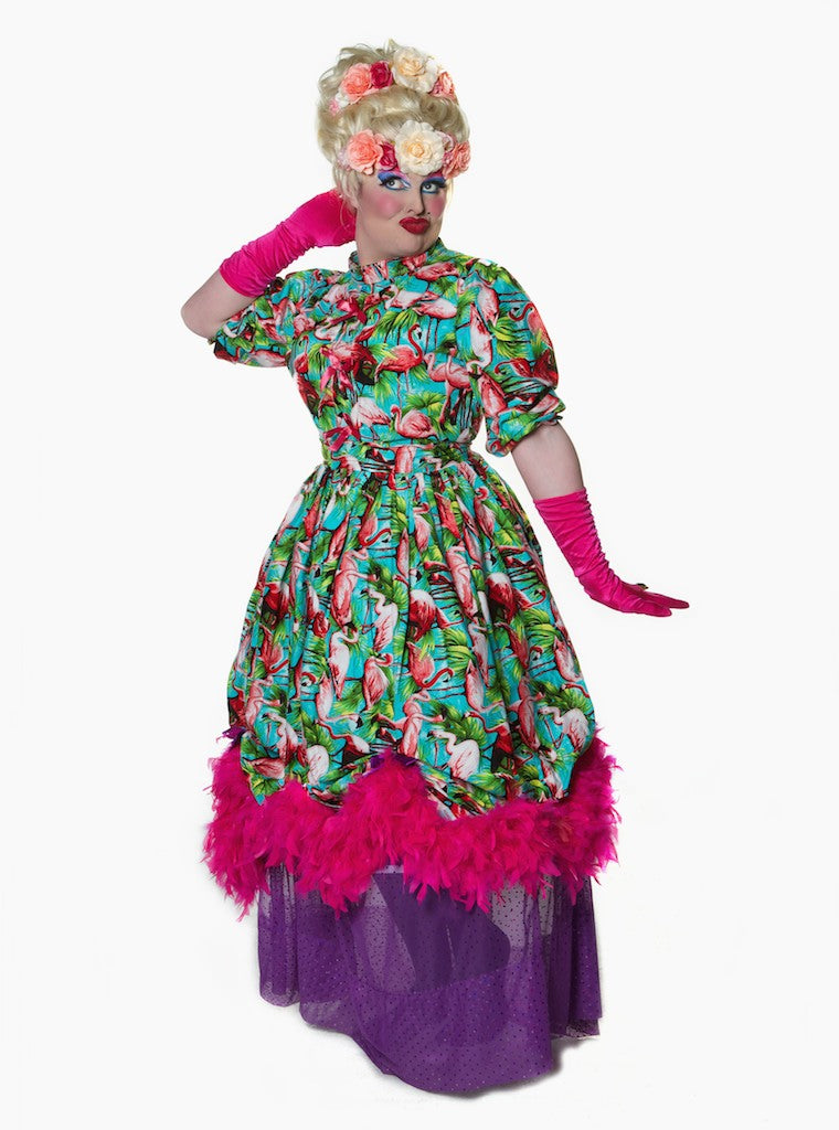 Flamingo Dame Two Piece Suit