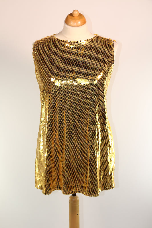 Gold Sequin Plate Dresses