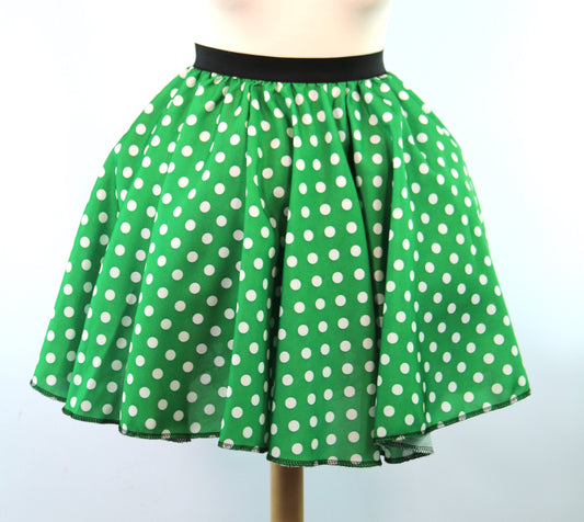 Green Polka Dot Skirts