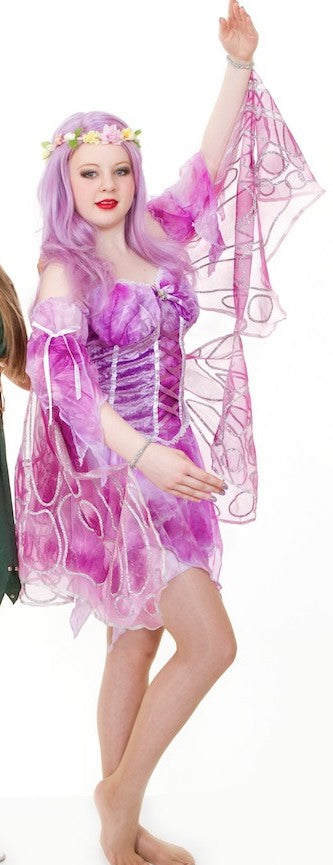 Purple Lace Up Front Lyrical Fairy Dress