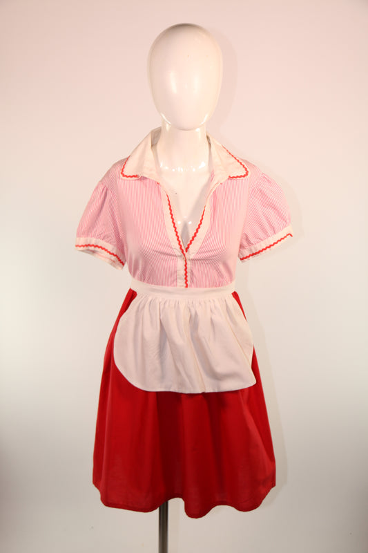 Pink Red Diner Dress Various