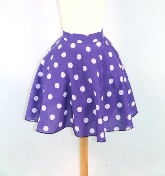 Purple Polka Dot Skirts