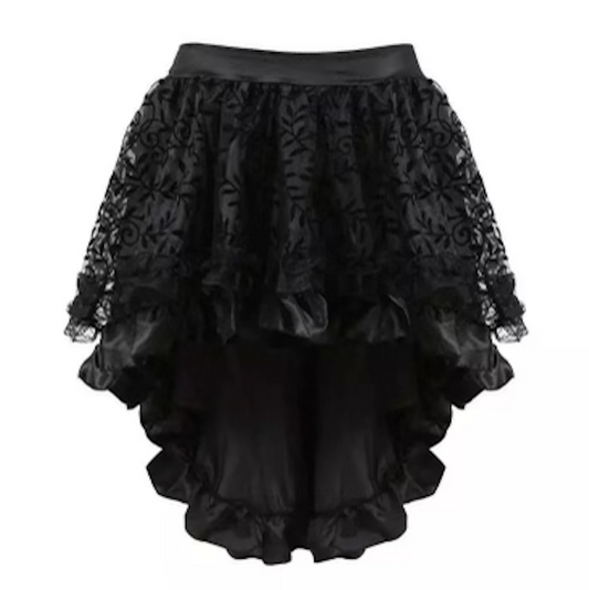 Black Buresque Short Skirt