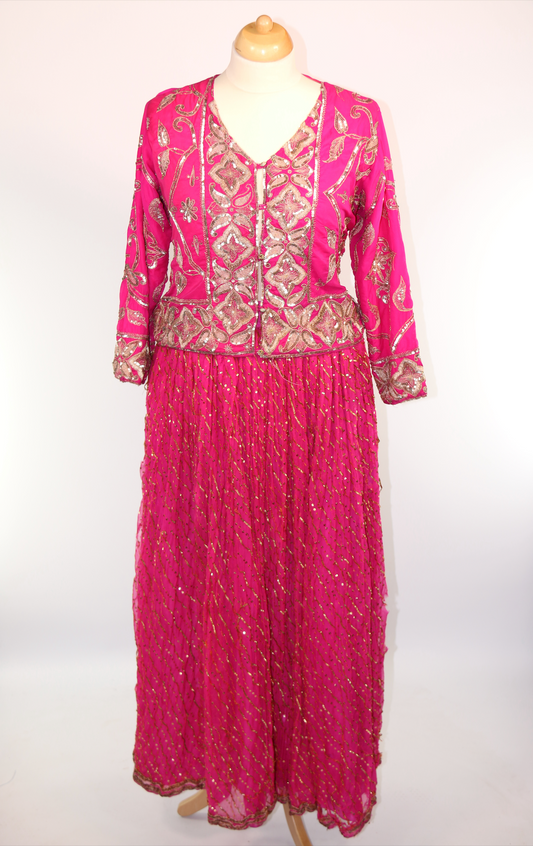 Pink Gold Arabian Handmaiden Two Piece