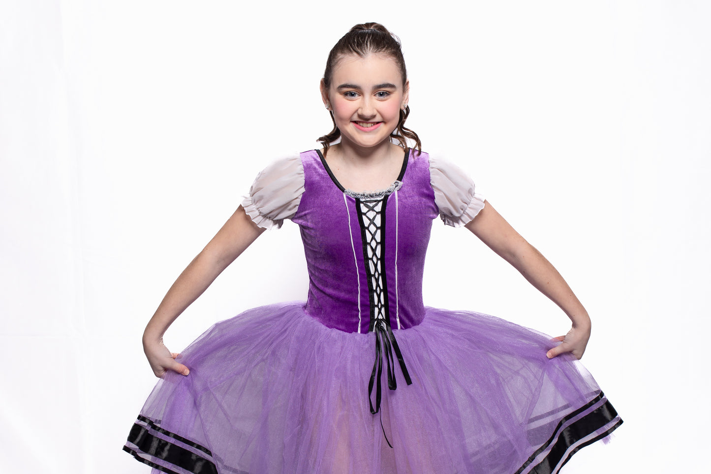 Velvet Top Villager Dress