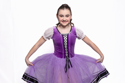 Velvet Top Villager Dress