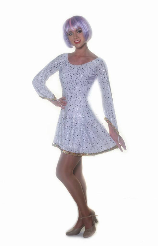 White Sequin 42Nd Street Tap Dress