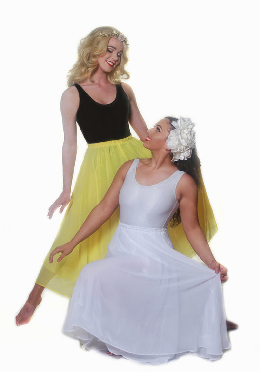 White Chiffon Lyrical Skirt