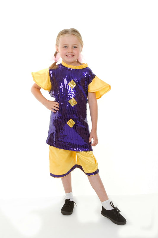 Purple Yellow Gold Munchkin Suits