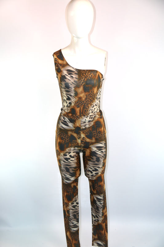 Animal Print Leotard And Leggings