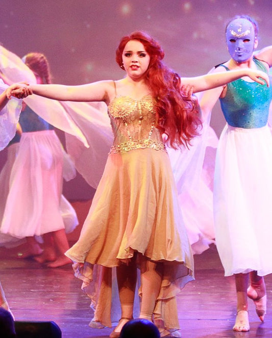 Ariel Human Tranmfomation Flesh Nude Dress