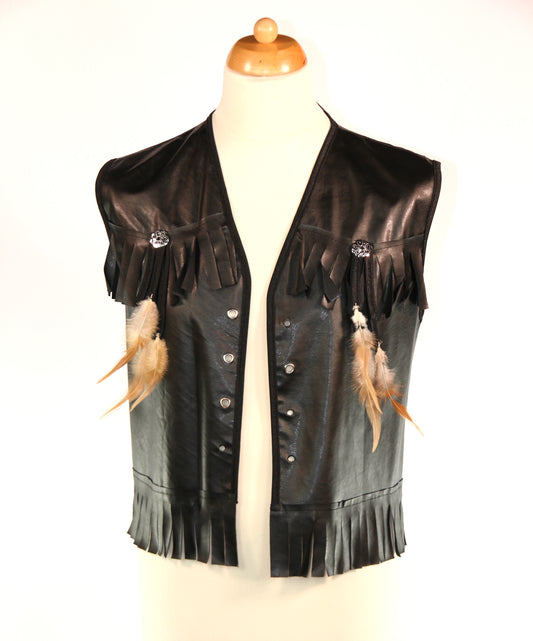 Black Cowboy Waistcoat