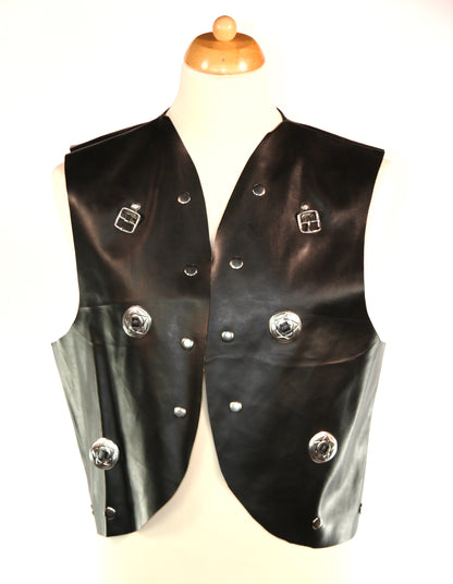 Black Cowboy Waistcoat
