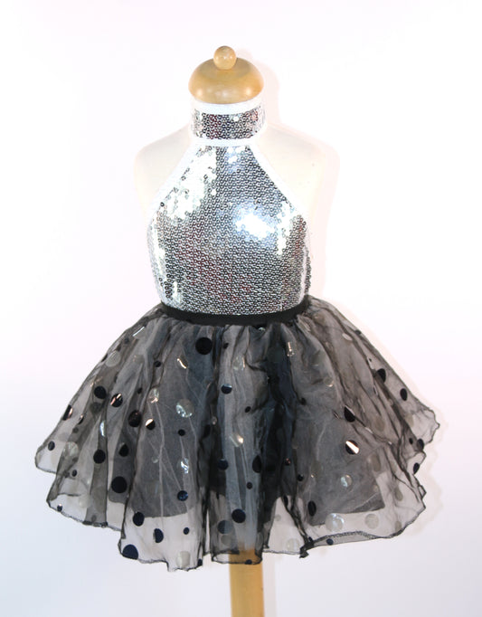 Black Disco Dot Organza Skirts