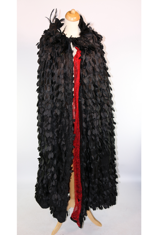 Black Feather Evil Queen Cape