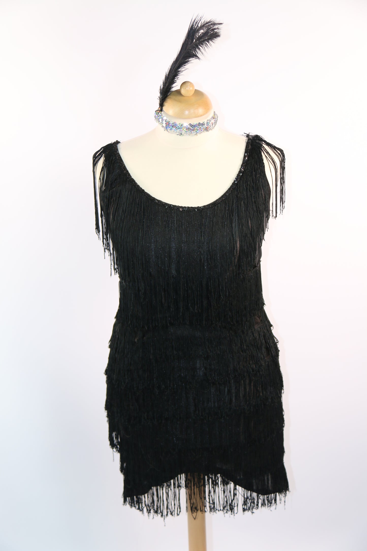 Black Fringe Dress Various