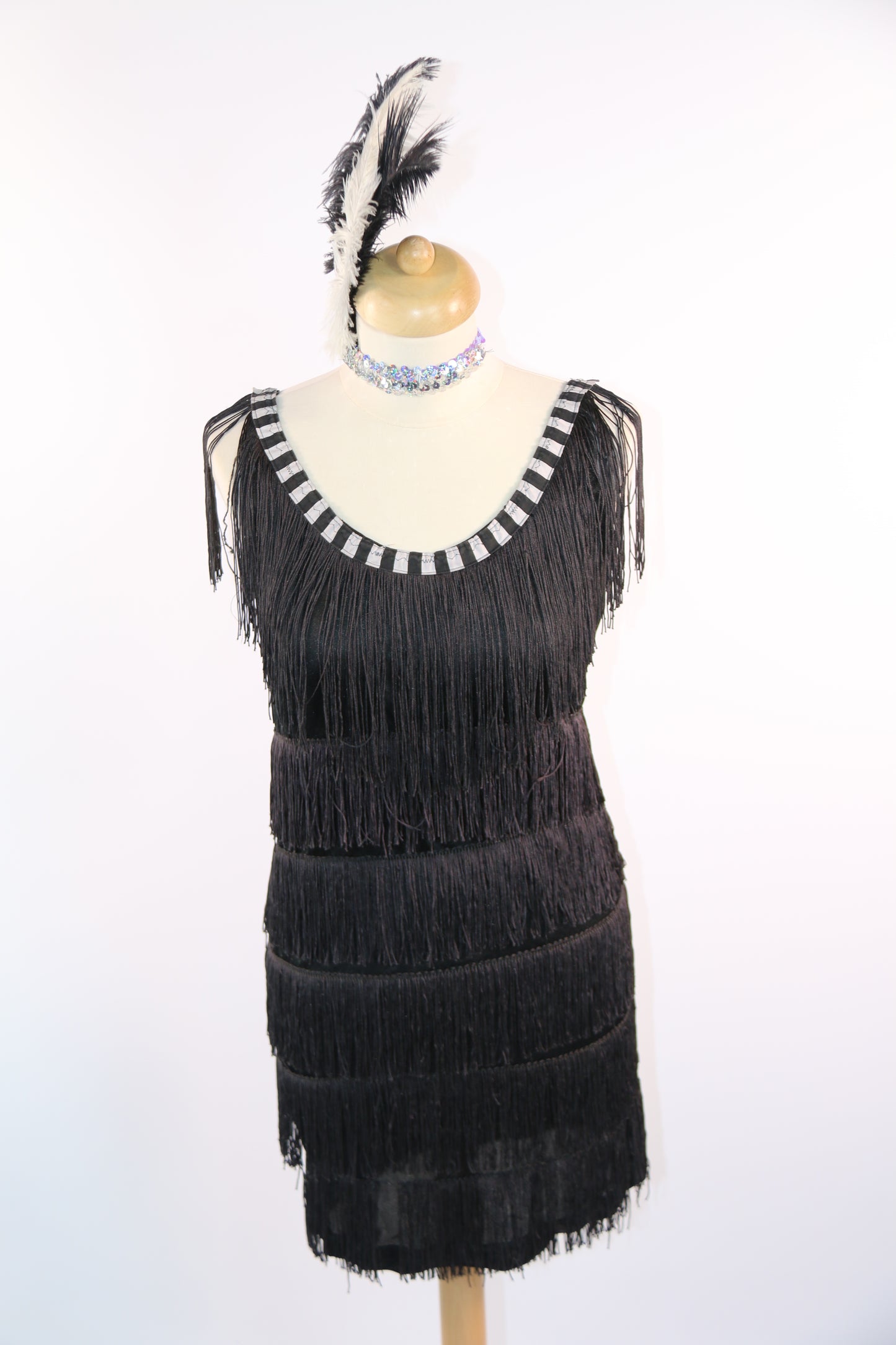 Black Fringe Dress Various