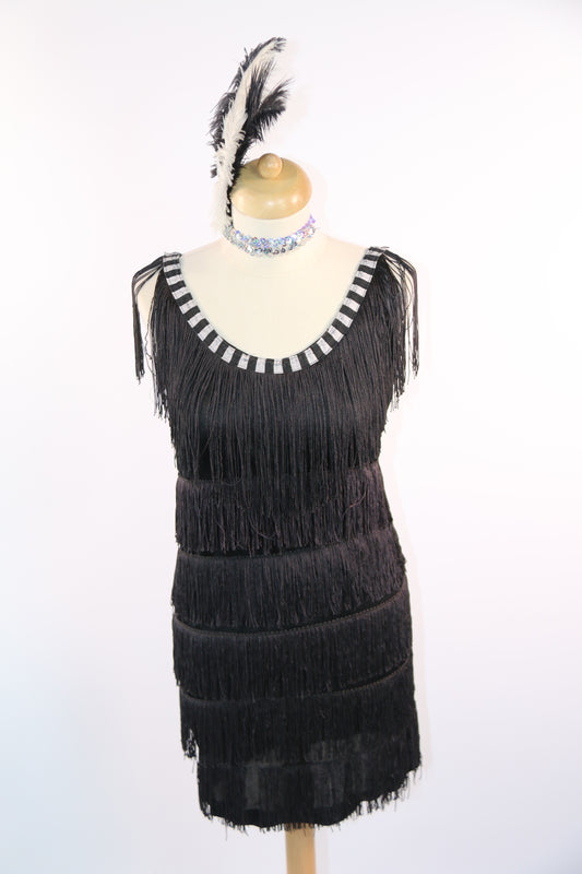 Black Fringe Dress Various