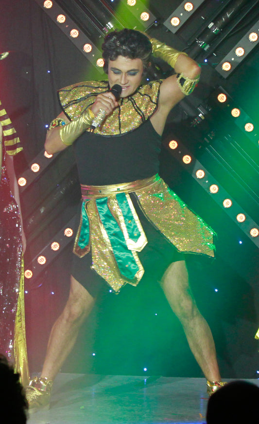 Black Gold Pharoah Schenti Skirt And Collar