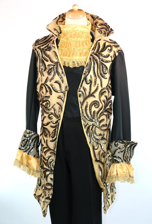 Black Gold Prince Adam Court Suit