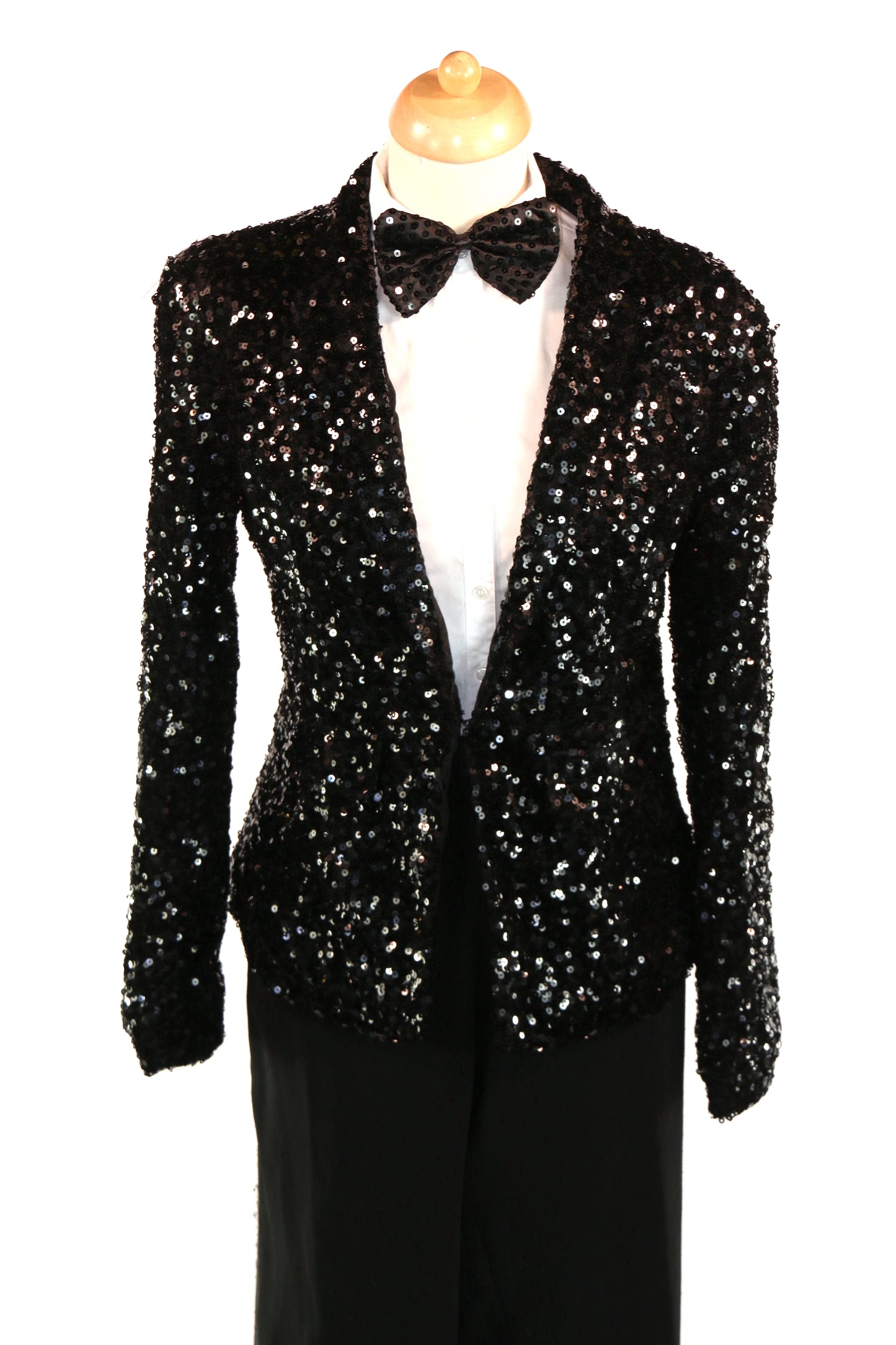 Black Sequin Blazer Jackets
