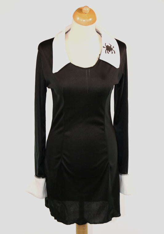 Black White Spider Ghost Dress