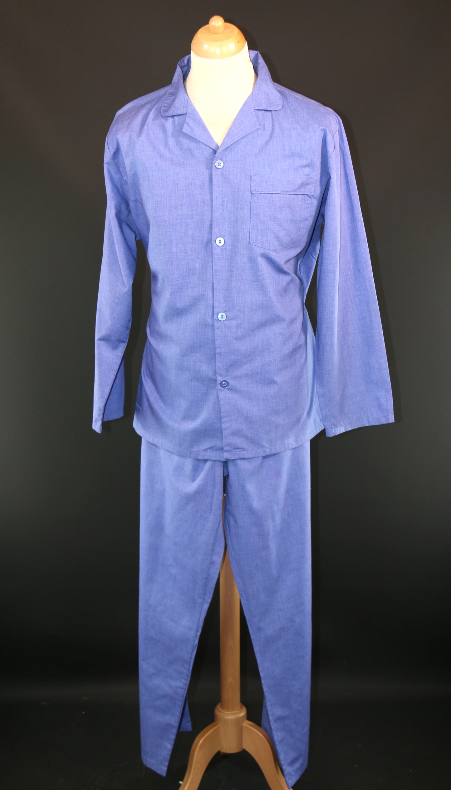 Blue Cotton Pyjamas John Michael