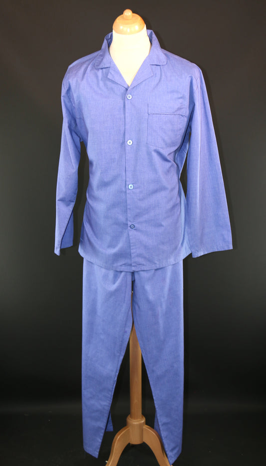 Blue Cotton Pyjamas John Michael